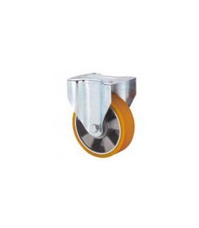 RUEDA FIJA POLIU.NAR+ALUM D.100X38mm