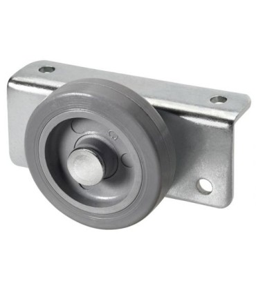 RUEDA EXPOSITOR SOPORTE LATERAL Ø50x13 GOMA 60KG