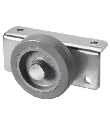RUEDA EXPOSITOR SOPORTE LATERAL Ø50x13 GOMA 60KG