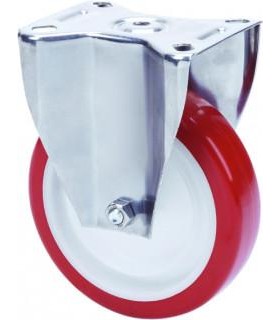 RUEDA POL/NYL SOP. INOX FIJA ALEX 2-3099 H 126mm