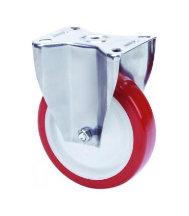 RUEDA POL/NYL SOP. INOX FIJA ALEX 2-3099 H 126mm