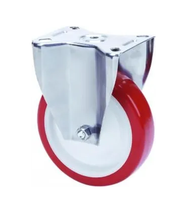 RUEDA POL/NYL SOP. INOX FIJA ALEX 2-3099 H 126mm