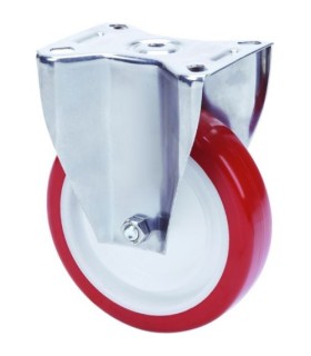 RUEDA POL/NYL SOP. INOX FIJA ALEX 2-3099 H 126mm