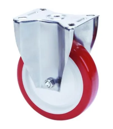 RUEDA POL/NYL SOP. INOX FIJA ALEX 2-3099 H 126mm