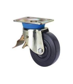 RUEDA ALEX 2-1606 LOCA C/FRENO 80mm NYLON