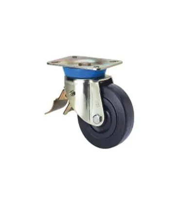 RUEDA ALEX 2-1606 LOCA C/FRENO 80mm NYLON