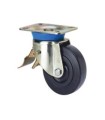 RUEDA ALEX 2-1606 LOCA C/FRENO 80mm NYLON
