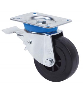 RUEDA ALEX 2-1606 LOCA C/FRENO 80mm NYLON