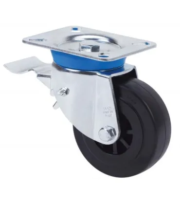 RUEDA ALEX 2-1606 LOCA C/FRENO 80mm NYLON