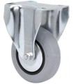 RUEDA FIJA PLETINA Ø 80 GOMA GRIS 2-2459 60Kg