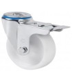 RUEDA NYLON GIRAT. Ø 80 A/PASADO 8mm 2-2349 C/FRENO
