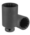 LLAVE DE VASO DE IMPACTO HEXAGONAL 1/2" LARGA 34mm