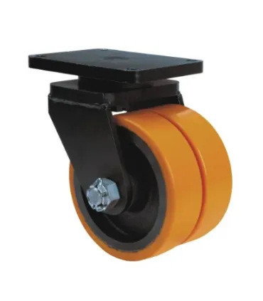 RUEDA DOBLE POLIU GIRAT. D.250mm 10HLR250-HUB-D