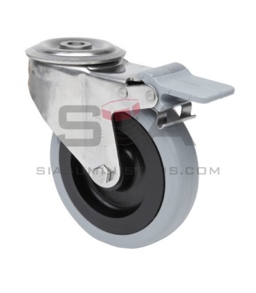 Rueda ALEX Giratoria 2-2353 - 20ZVLIFD80-PGAN INOX Freno