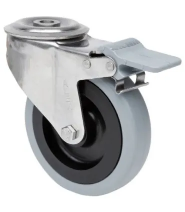 Rueda ALEX Giratoria 2-2353 - 20ZVLIFD80-PGAN INOX Freno