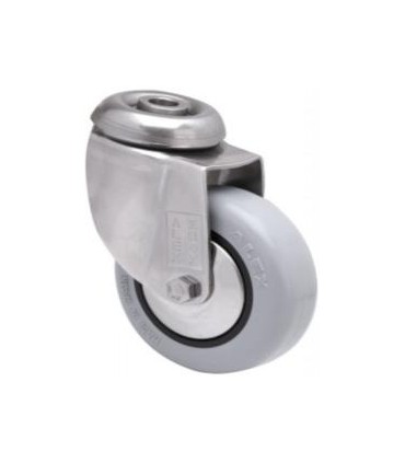 RUEDA PGI INOX LOCA Ø80 G.GRIS 2-3045 60Kg