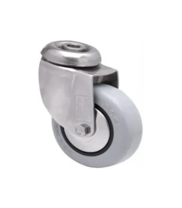 RUEDA PGI INOX LOCA Ø80 G.GRIS 2-3045 60Kg