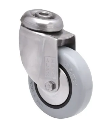 RUEDA PGI INOX LOCA Ø80 G.GRIS 2-3045 60Kg