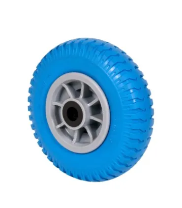 RUEDA IMPINCHABLE AZUL Ø260 EJE BOLAS Ø 20