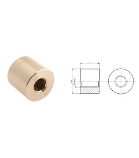 TUERCA BRONCE CIL.LISA LR-22x5 Ø39/40 H30mm DCHA