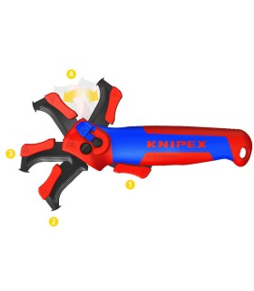 PELACABLE CUCHILLO KNIPEX PROFUNDIDAD CORTE  7mm