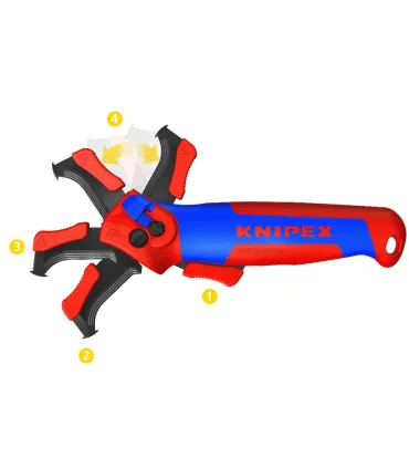PELACABLE CUCHILLO KNIPEX PROFUNDIDAD CORTE  7mm
