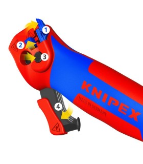 PELACABLE CUCHILLO KNIPEX PROFUNDIDAD CORTE  7mm