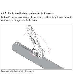 PELACABLE CUCHILLO KNIPEX PROFUNDIDAD CORTE  7mm