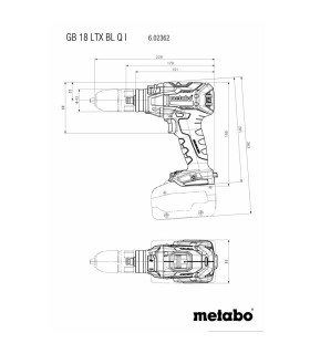 ROSCADORA ATORNILLADOR BAT METABO GB18LTXBLQ ***solo maquina