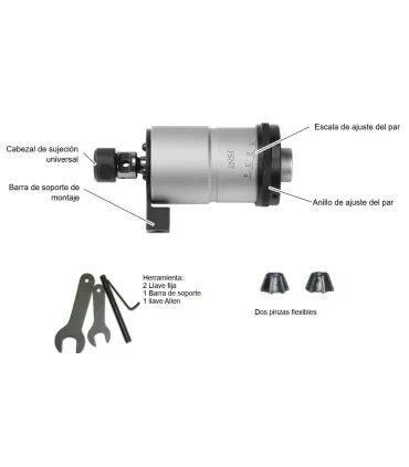KIT CABEZAL ROSCADOR M5-M12 1000rpm B16