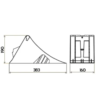 CALZO RUEDA CAMION PVC MEDIO 160x383x193mm