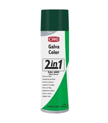 BOTE SPRAY CRC GALVACOLOR RAL-6005 VERDE. GALVANIZA Y PINTA