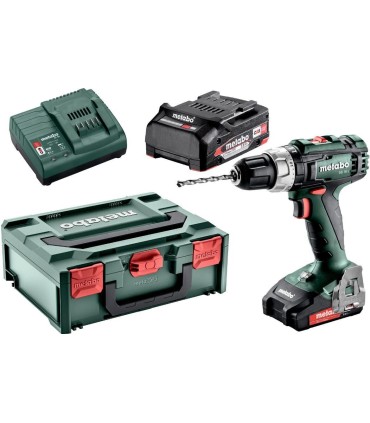 SET TALADRO BAT. PERCUTOR 18V METABO 2 BAT 2,0AH SB18L