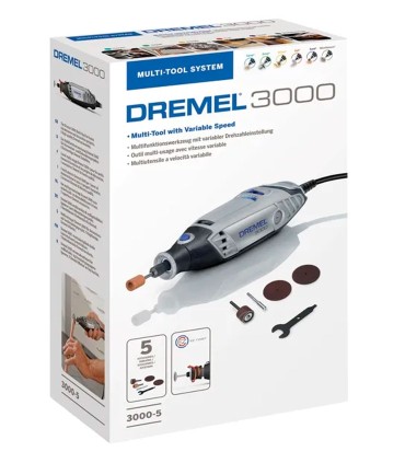 SET DREMEL 3000 JW + 5 ACCESORIOS