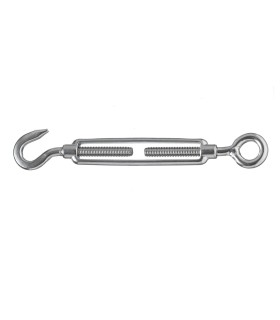 TENSOR ABIERTO GANCHO-ANILLA INOX M8