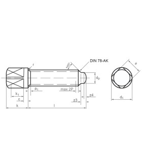 M10X45 TORNILLO CABEZA CUADRADA DIN 480