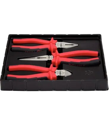 SET 3 ALICATES UNIVERSAL+CORTE+MECANICO RECTO.