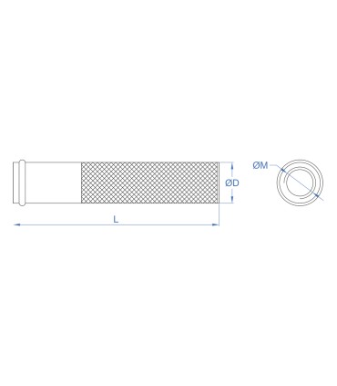 TAMIZ ROSCADO ZINC. M-8 / 12x80