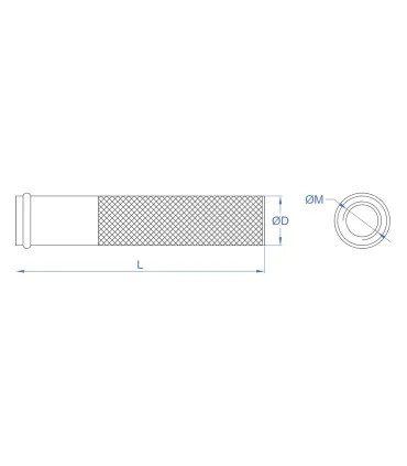 TAMIZ ROSCADO ZINC. M-10 / 14x80 Broca 16mm