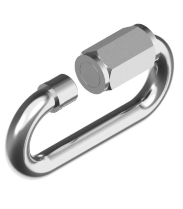 BLISTER  2 ESLABON RAPIDO ACERO INOX 316 4X40mm WLL75KG.