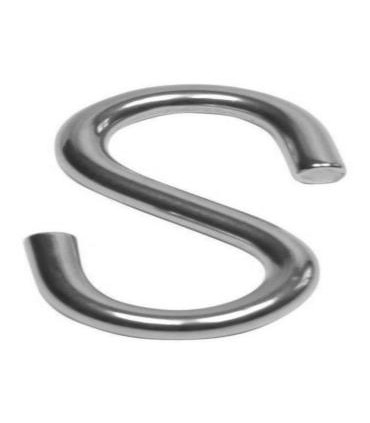 UNIDAD GANCHO TIPO "S" ACERO INOX 3x30mm