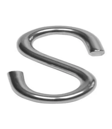 UNIDAD GANCHO TIPO "S" ACERO INOX 3x30mm