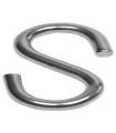 UNIDAD GANCHO TIPO "S" ACERO INOX 3x30mm