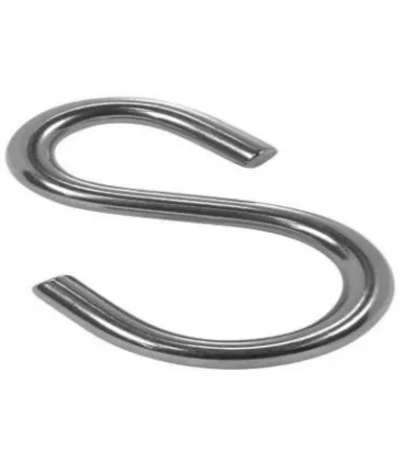 UNIDAD GANCHO TIPO "S" ACERO INOX 3x30mm