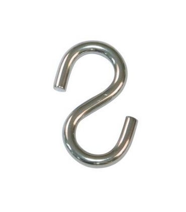 UNIDAD GANCHO TIPO "S" ACERO INOX 3x30mm