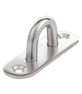 ANILLA C/PLACA FIJACION 60x20 INOX A2 304 5mm