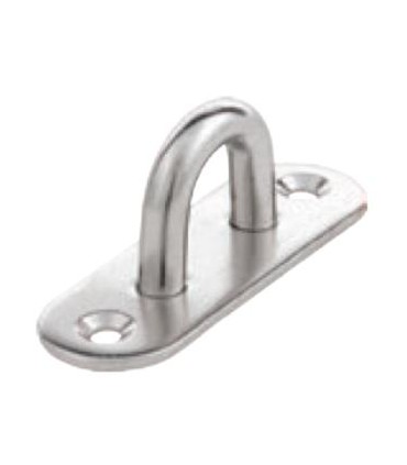 ANILLA C/PLACA FIJACION 60x20 INOX A2 304 5mm