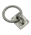ANILLA C/PLACA FIJACION INOX 316  8mm 4 Taladros