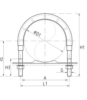 ABARCON ZINCADO C/PROTECCION DE PP 10" M16 DN250
