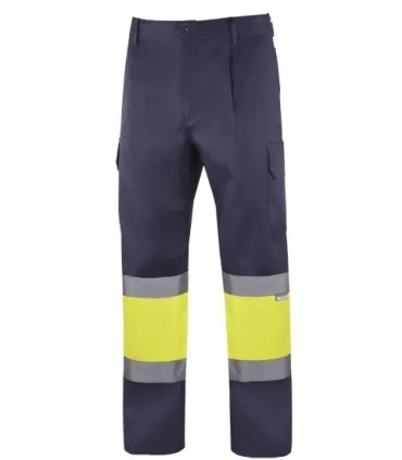 PANTALÓN LARGO MULTIBOLSILLOS COMBINADO ALTA VISIBILIDAD